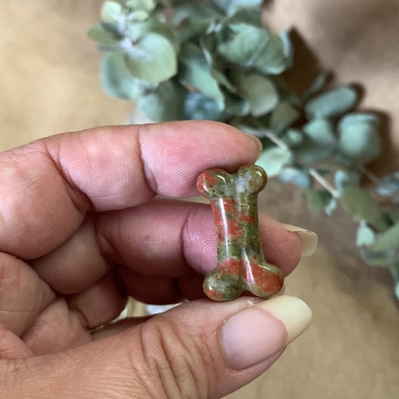 Unakite Bone and Flower Agate Paws Bundle - Picture 3 of 7